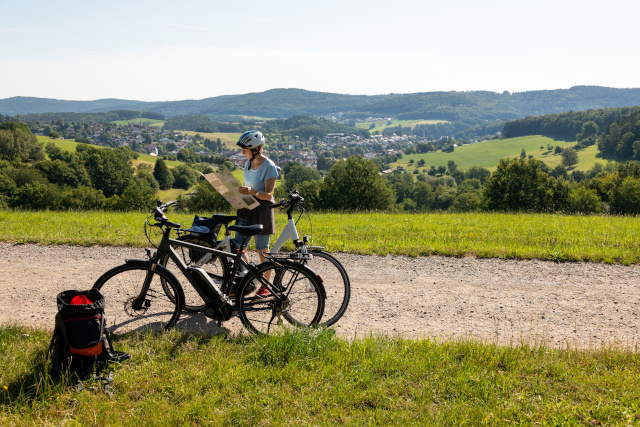 Mit dem E-Bike im Odenwald